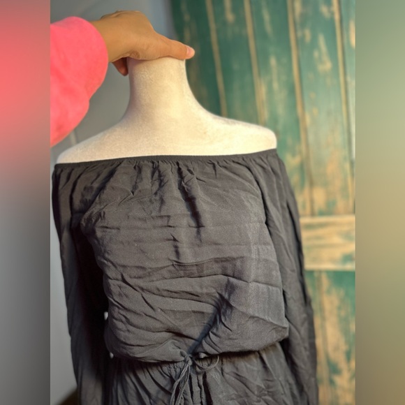 Victorias Secret Rayon Romper off shoulder Jumpsuit Swimsuit Coverup size m - Picture 10 of 14